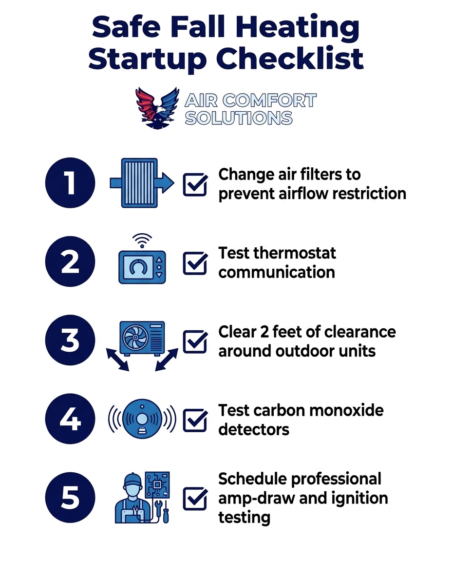 Safe Fall Heating Startup Checklist