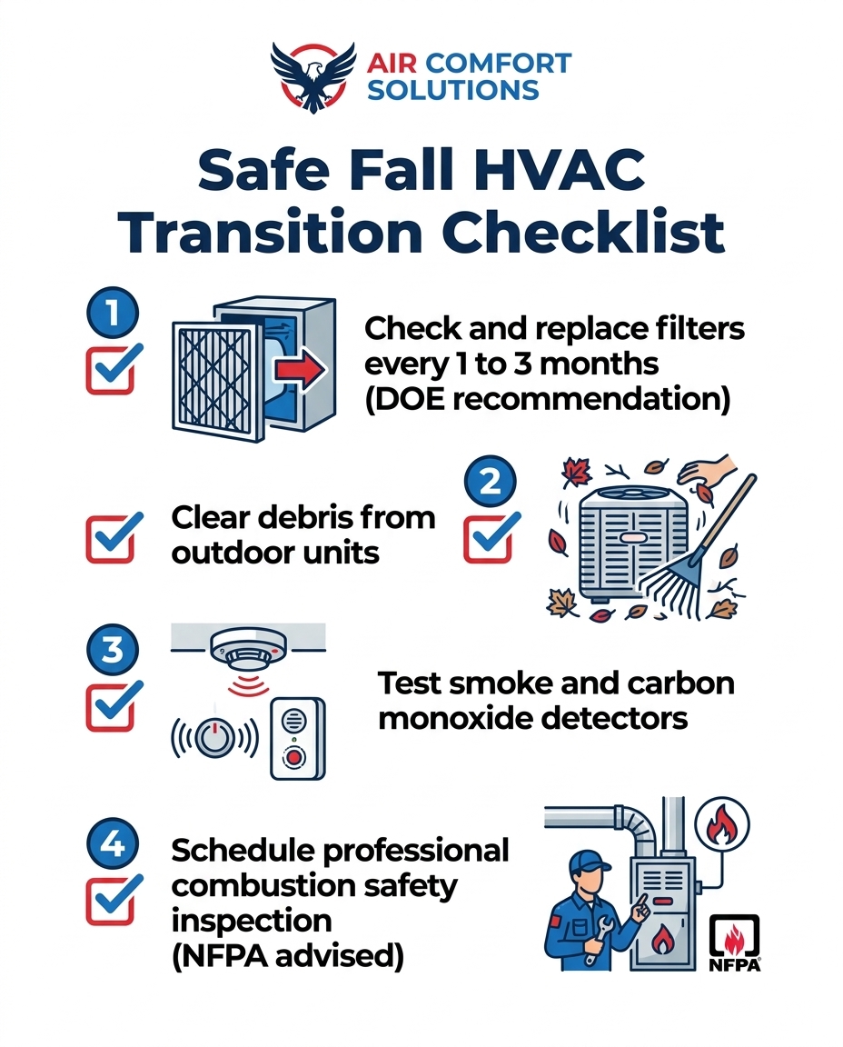 Safe Fall HVAC Transition Checklist