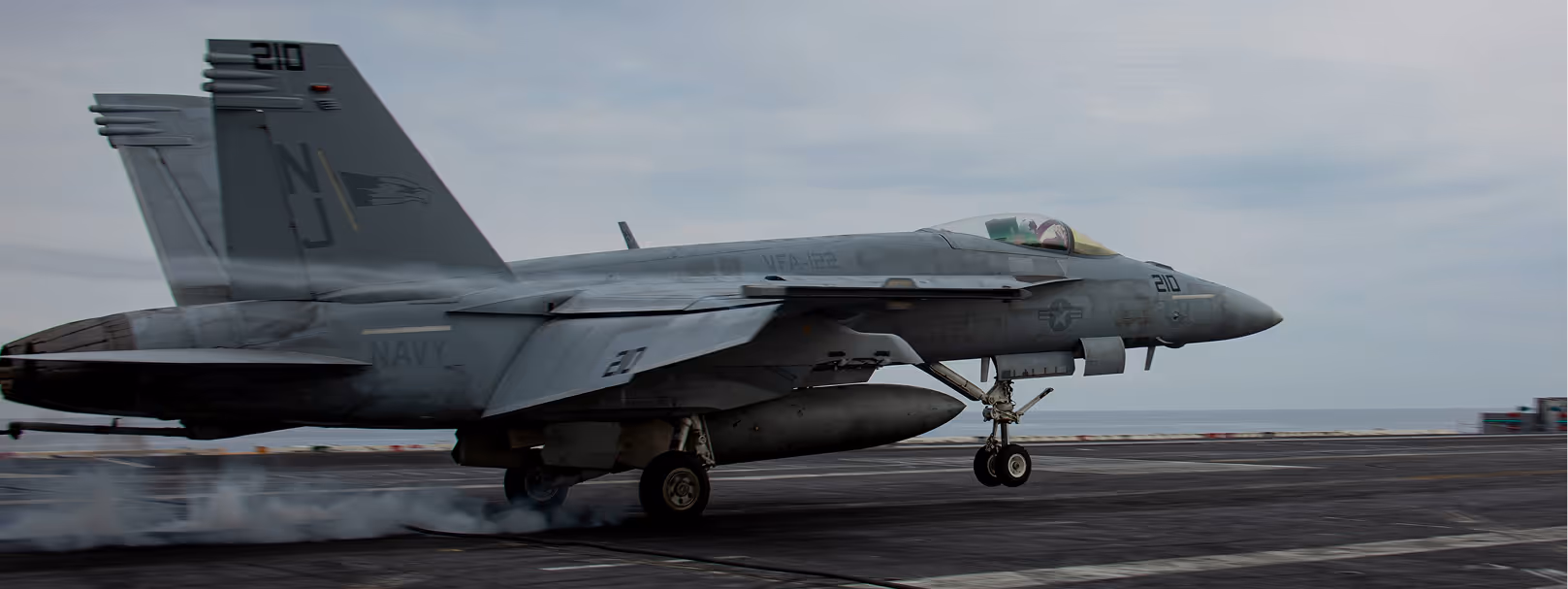 VFA-122 Flying Eagles F/A-18 Super Hornet preparing to land