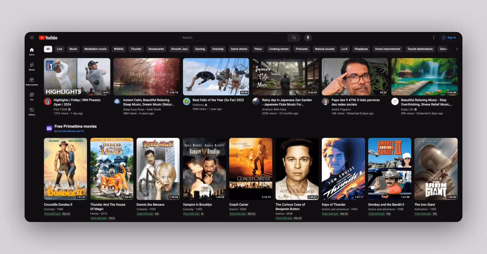 Platforms like YouTube earn the majority of their revenue through ad-supported content, which includes movies and shows