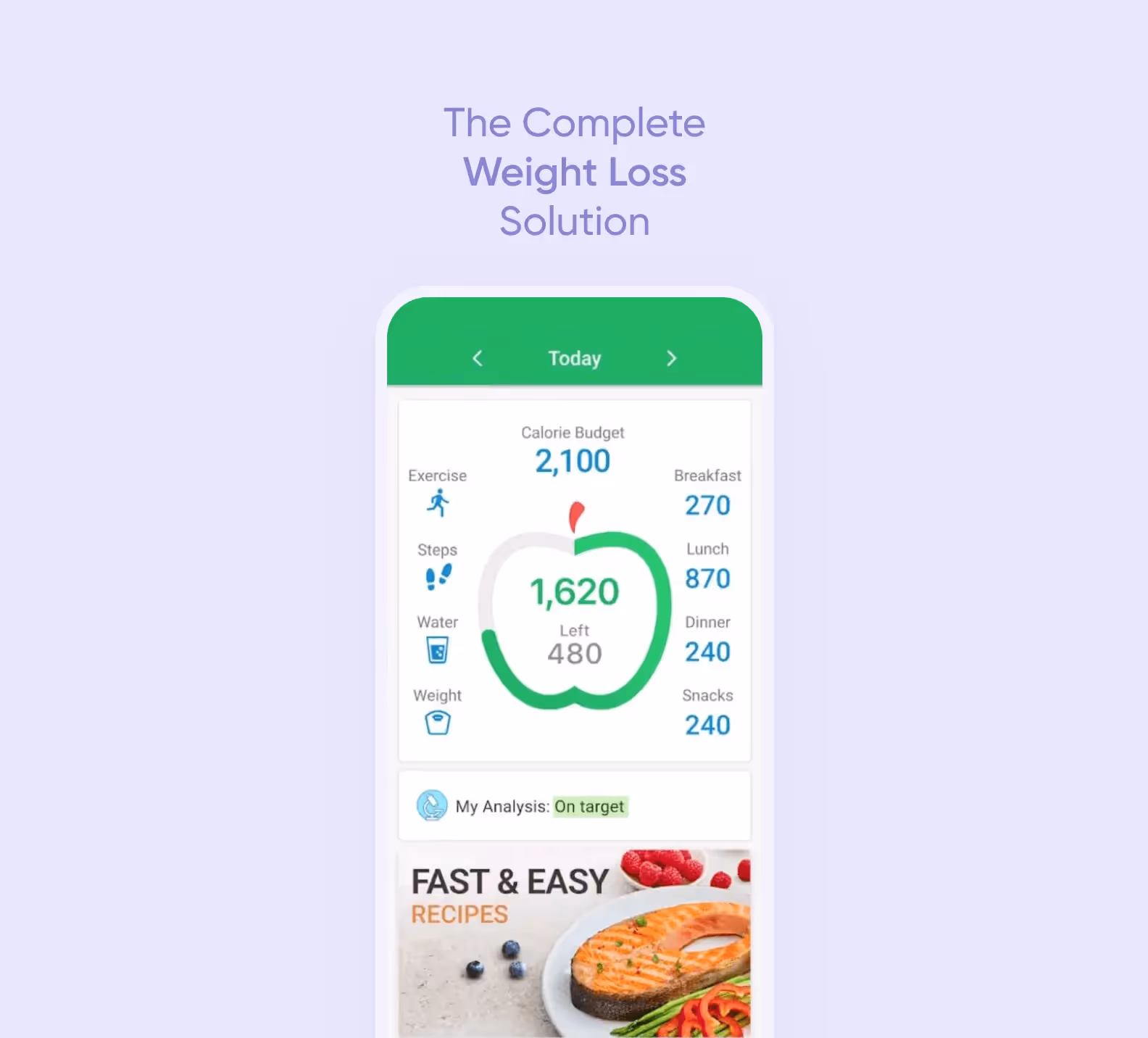 MyNetDiary calorie counting
