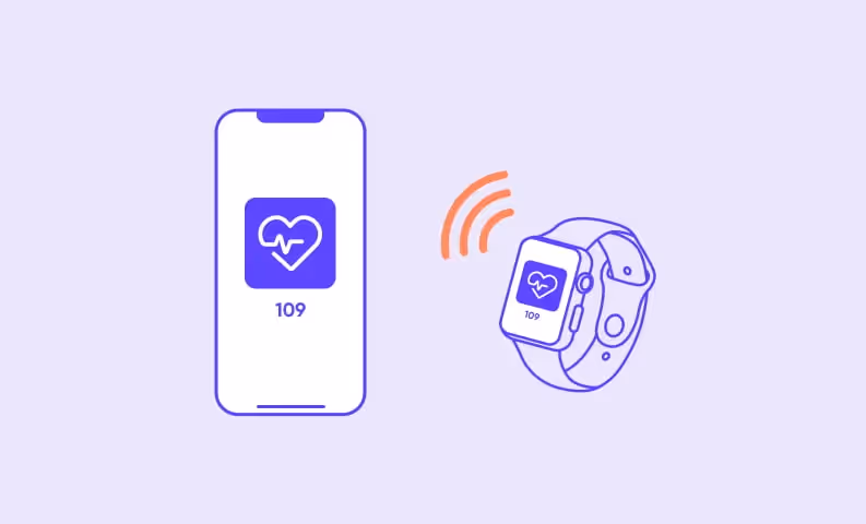 Create a fitness app: make a connection between a wearable device and a smartphone