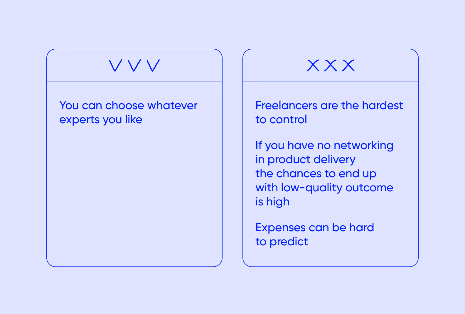 Pros and cons for freelance