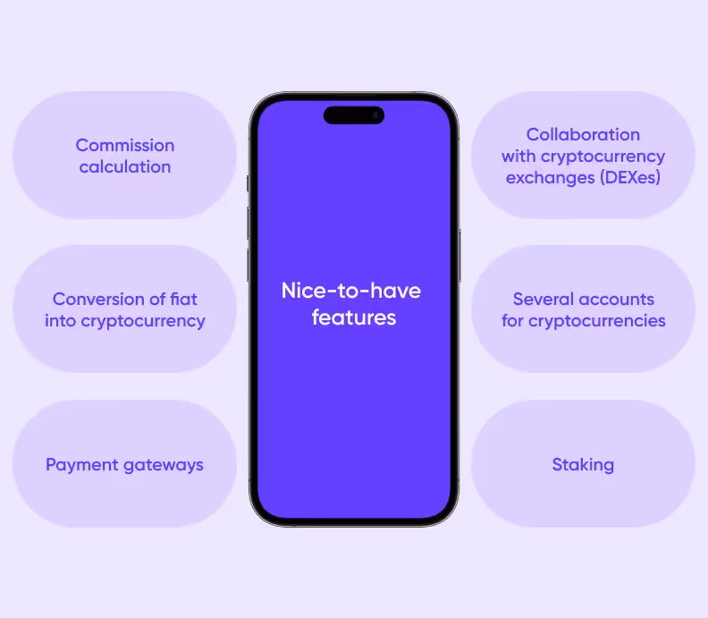 Nice-to-have features in crypto wallets