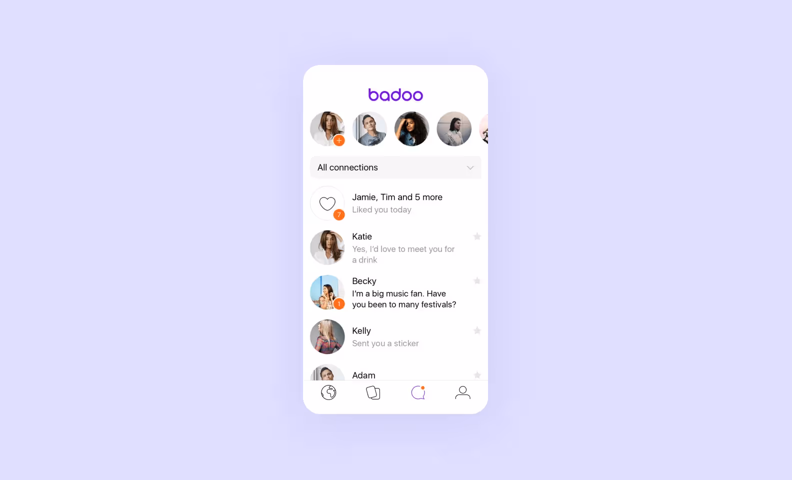 Чаты в Badoo