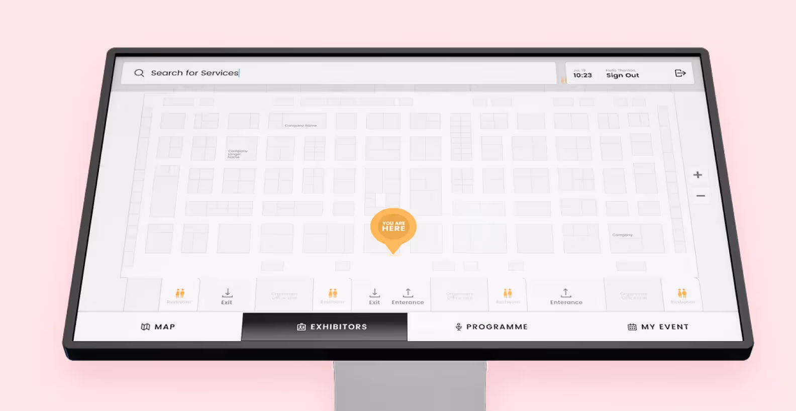 An example of an Eventignite interface screen