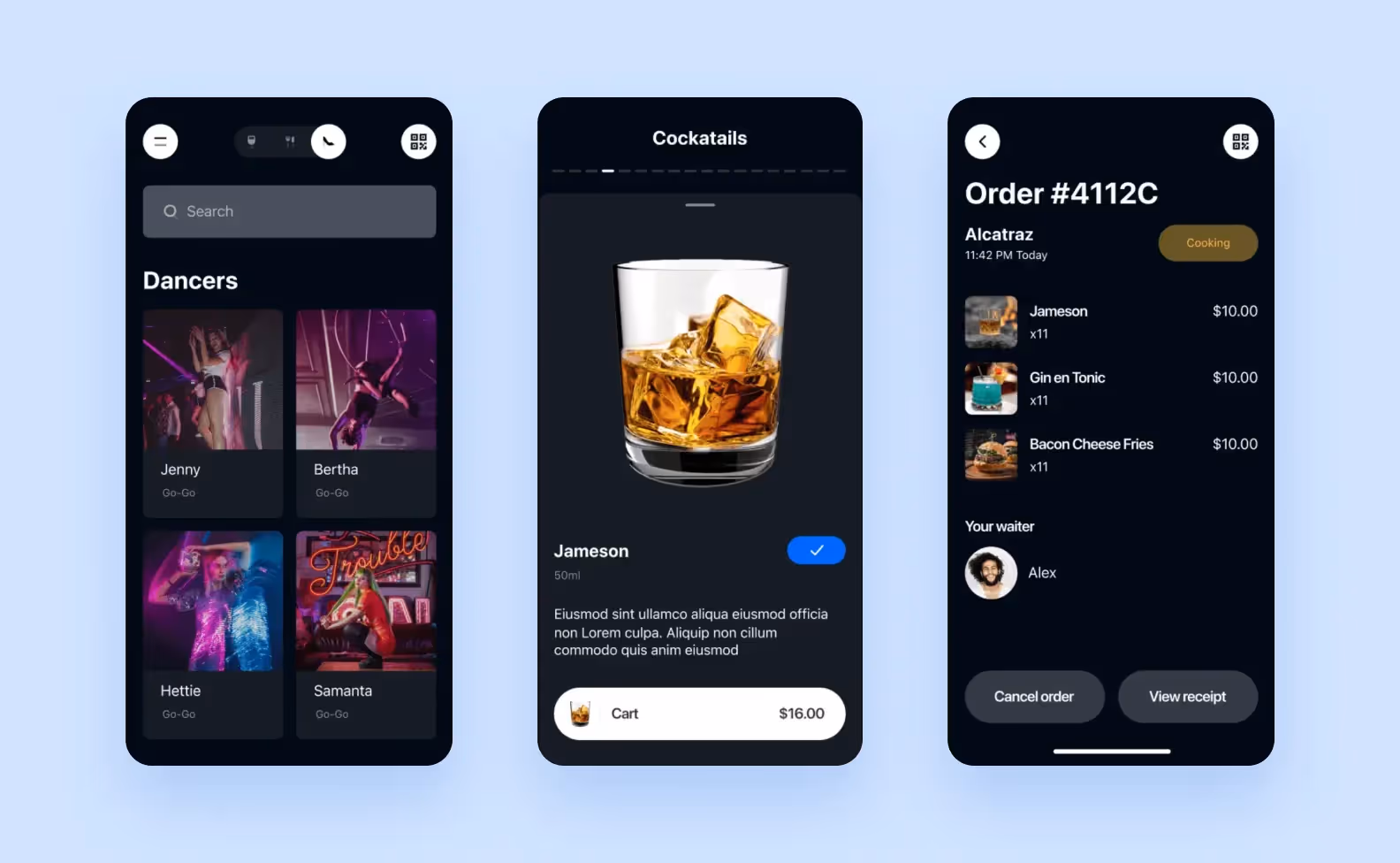 NoTab main app screen