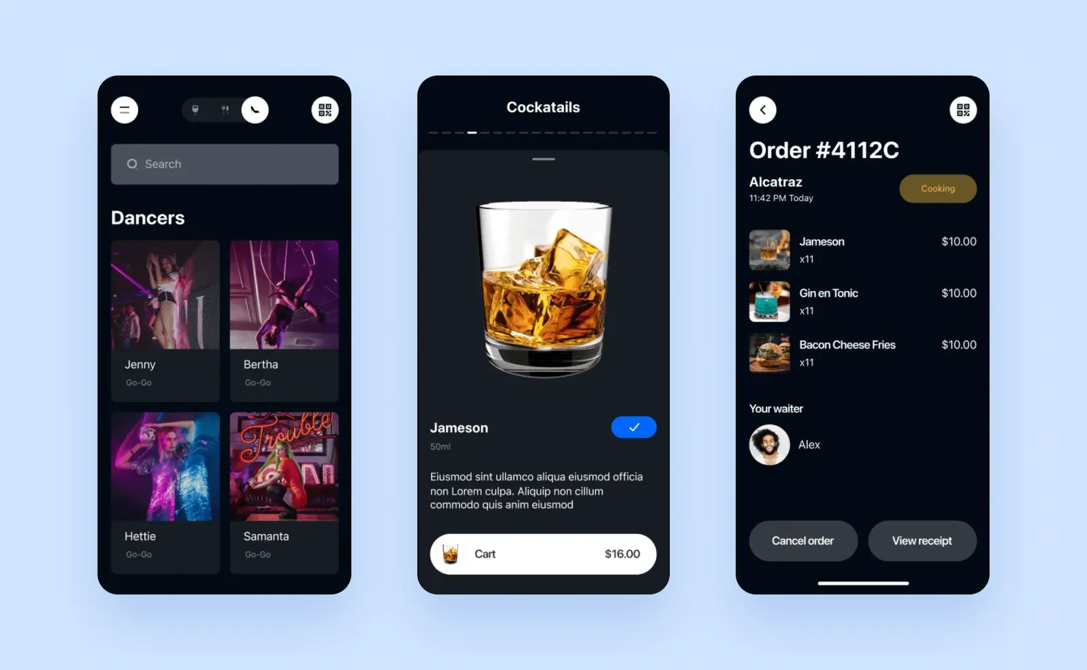 NoTab main app screen