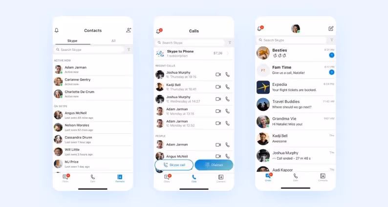 приложения на react native — Skype