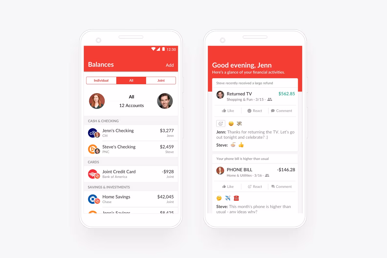 Интерфейс приложения Honeydue