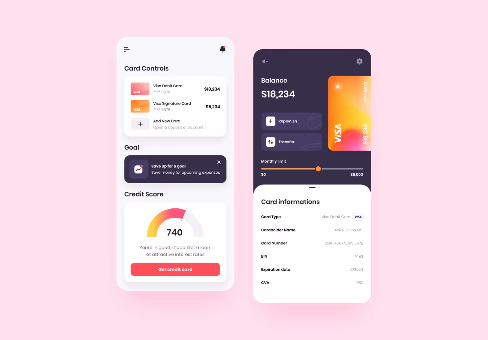 Пример концепции простого приложения от Purrweb
