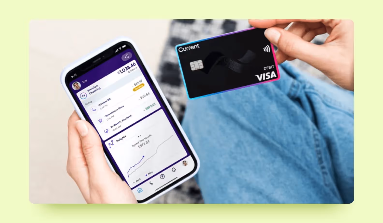 Аккаунт и карта необанка Current