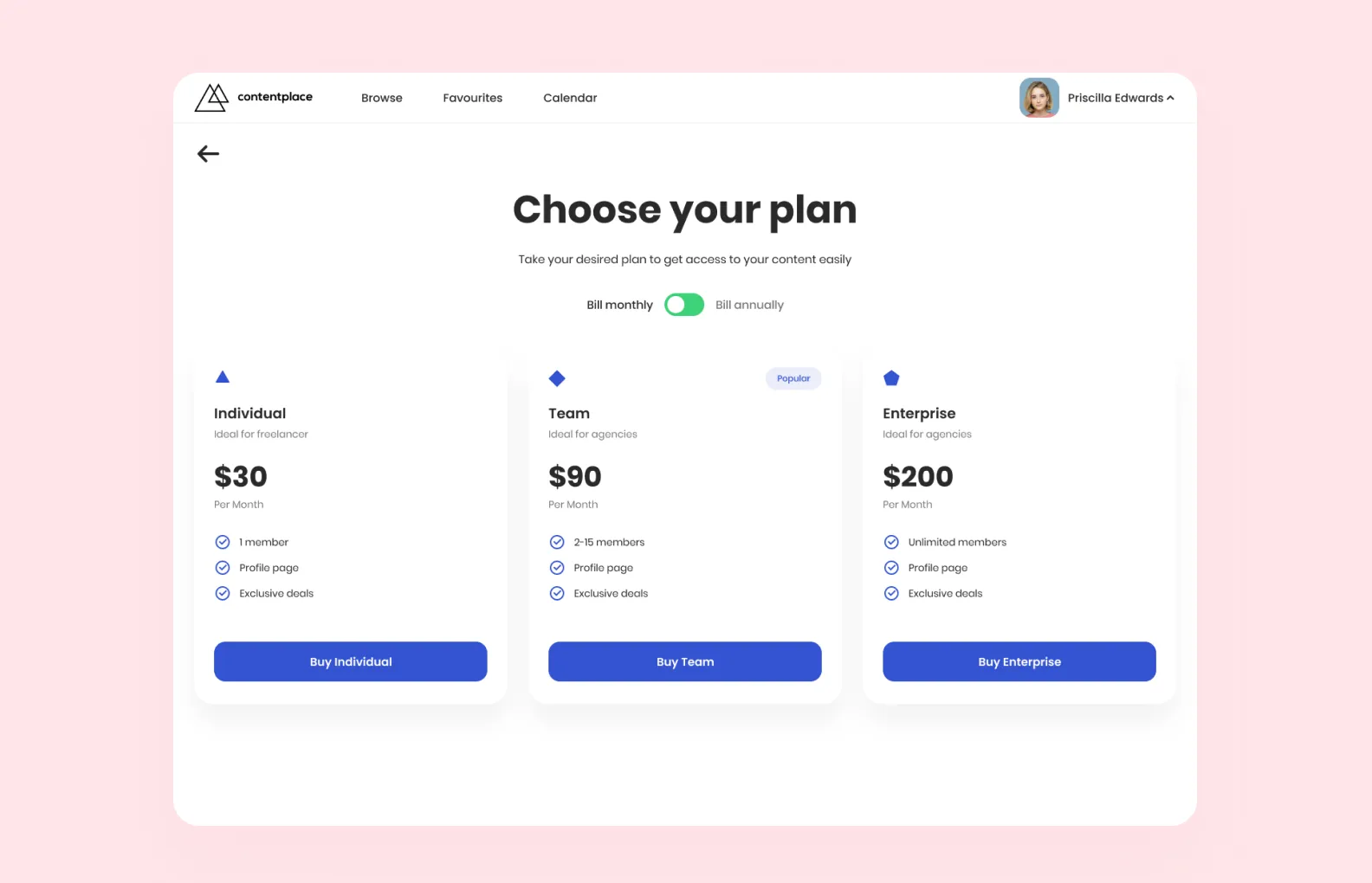 виды подписки в Contentplace