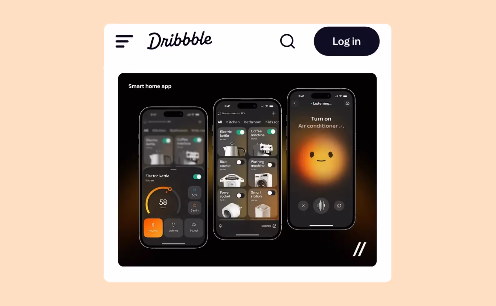 Dribbble-аккаунт Purrweb