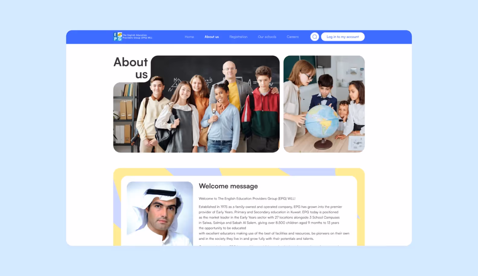 Landing page