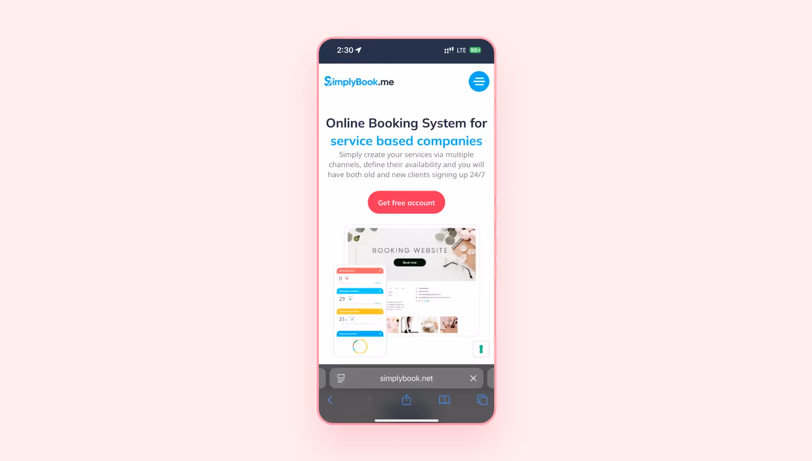 Экран Simply book