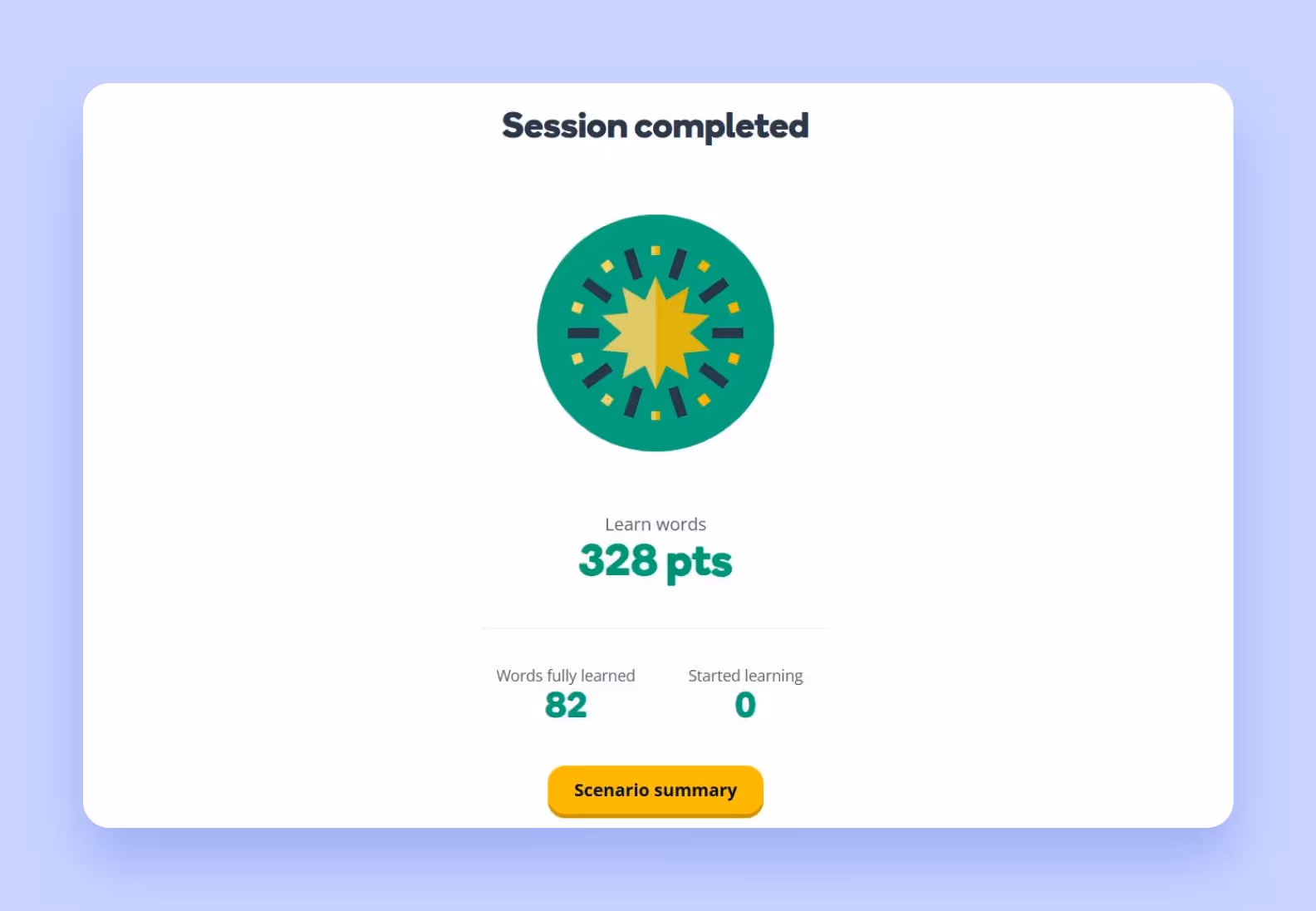 memrise session completed reward