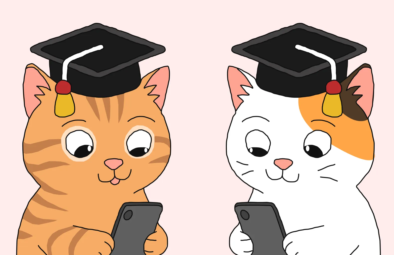 two happy mobile app users