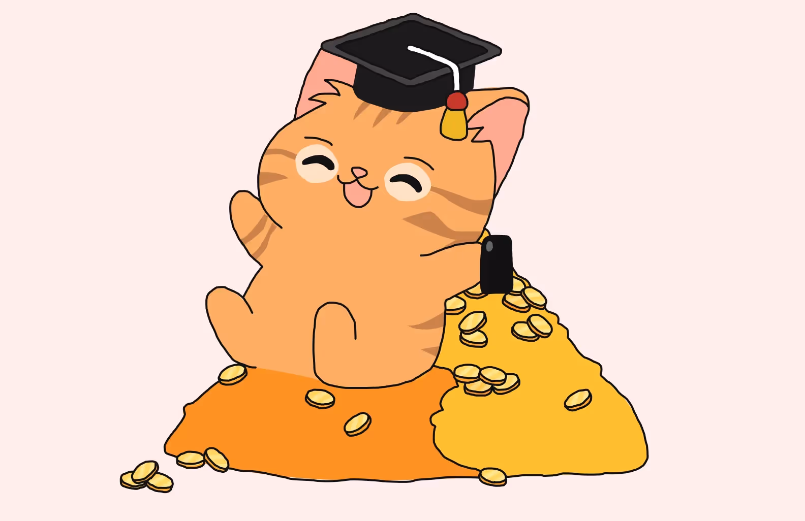 cat paying online via mobile