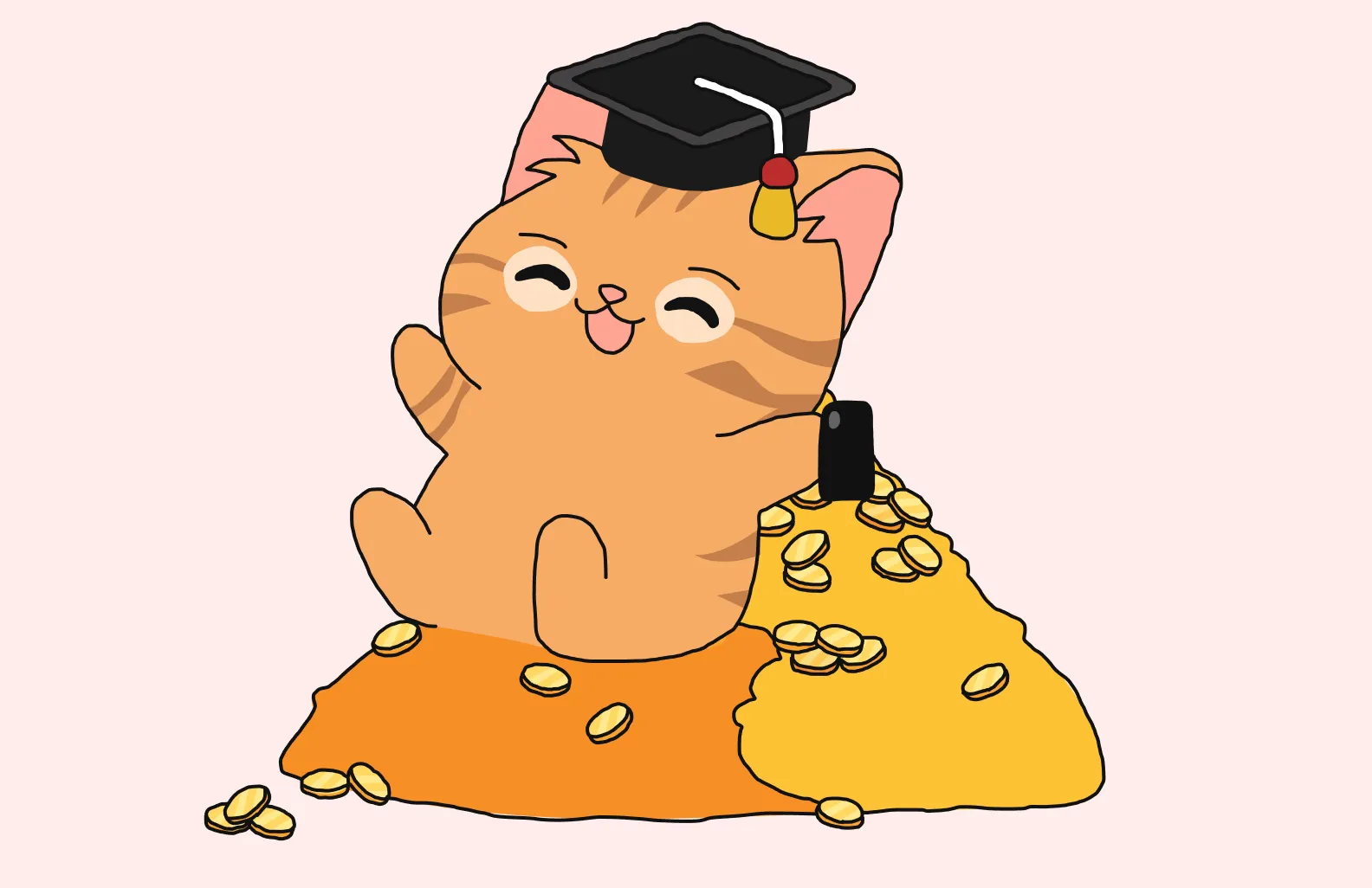 cat paying online via mobile