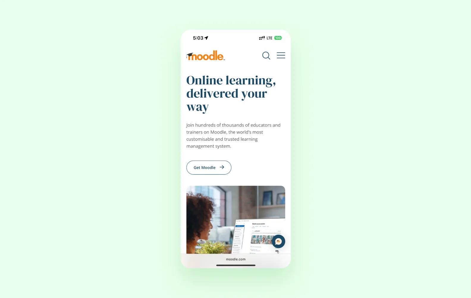 Экран Moodle