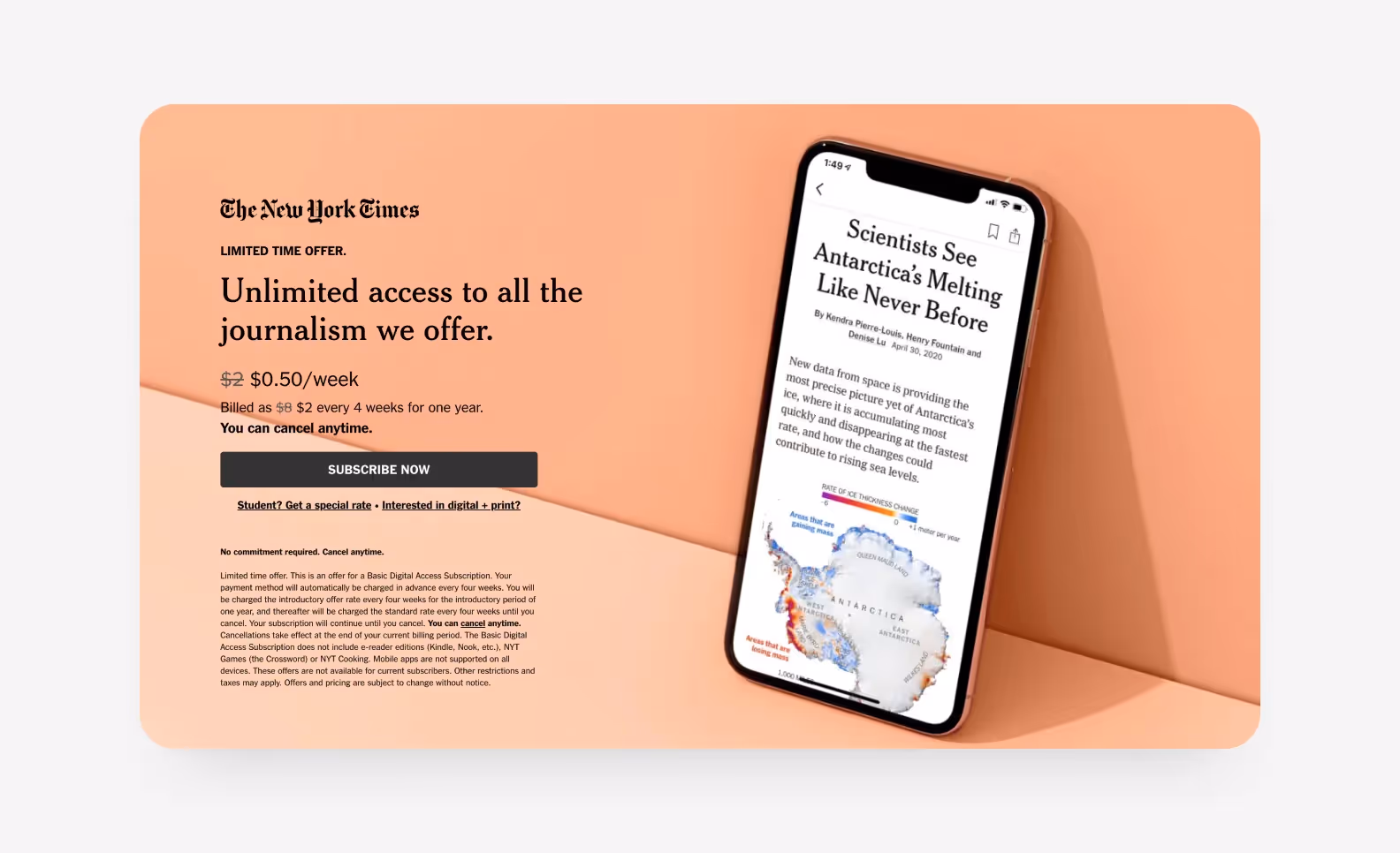 диджитал газета New York Times