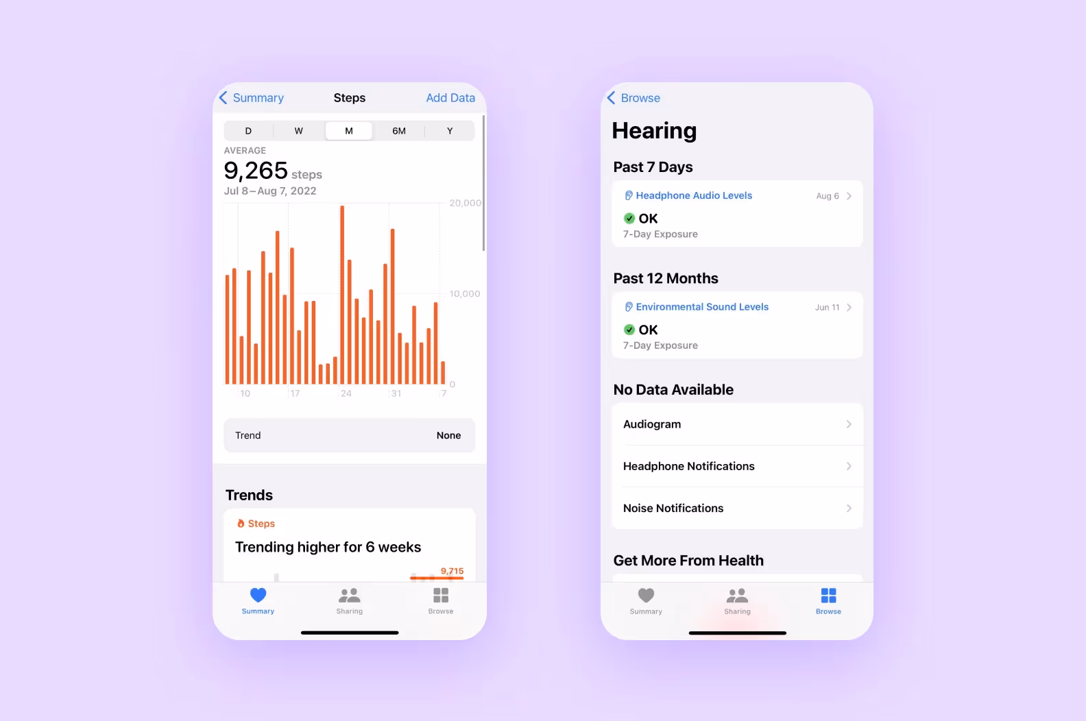 Трекер шагов и слуха