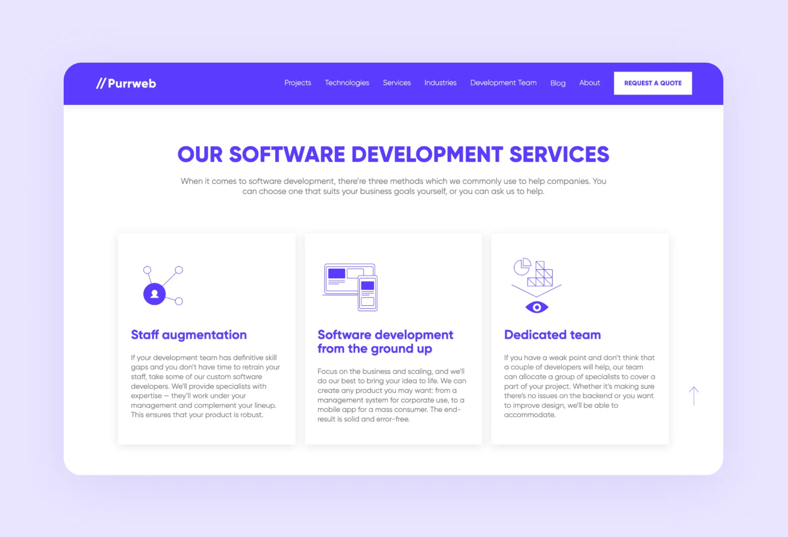 Purrweb website