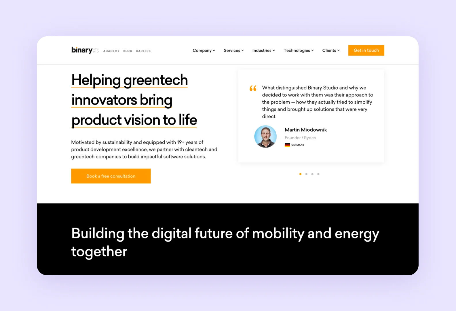 Binary Studio website