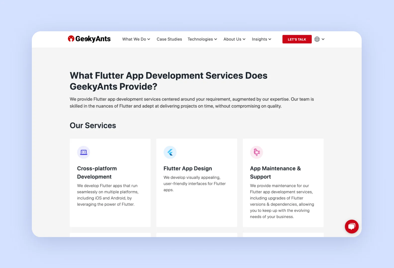GeekyAnts website