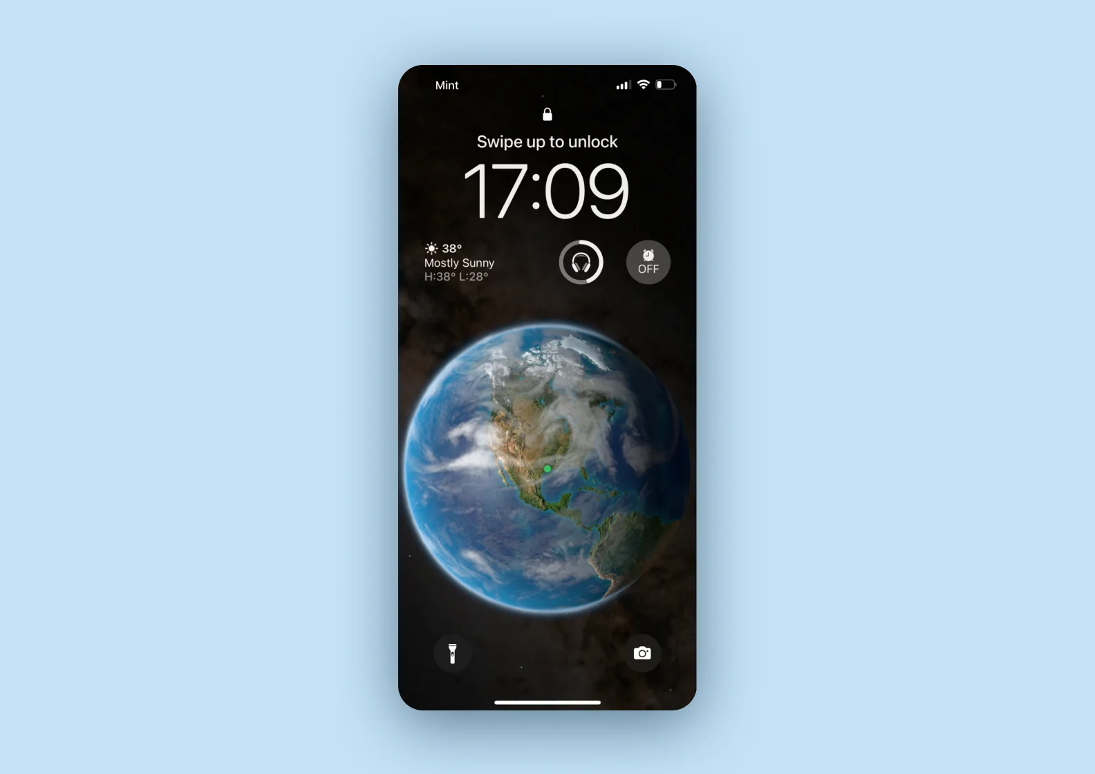 Скриншот экрана «Домой» на iPhone