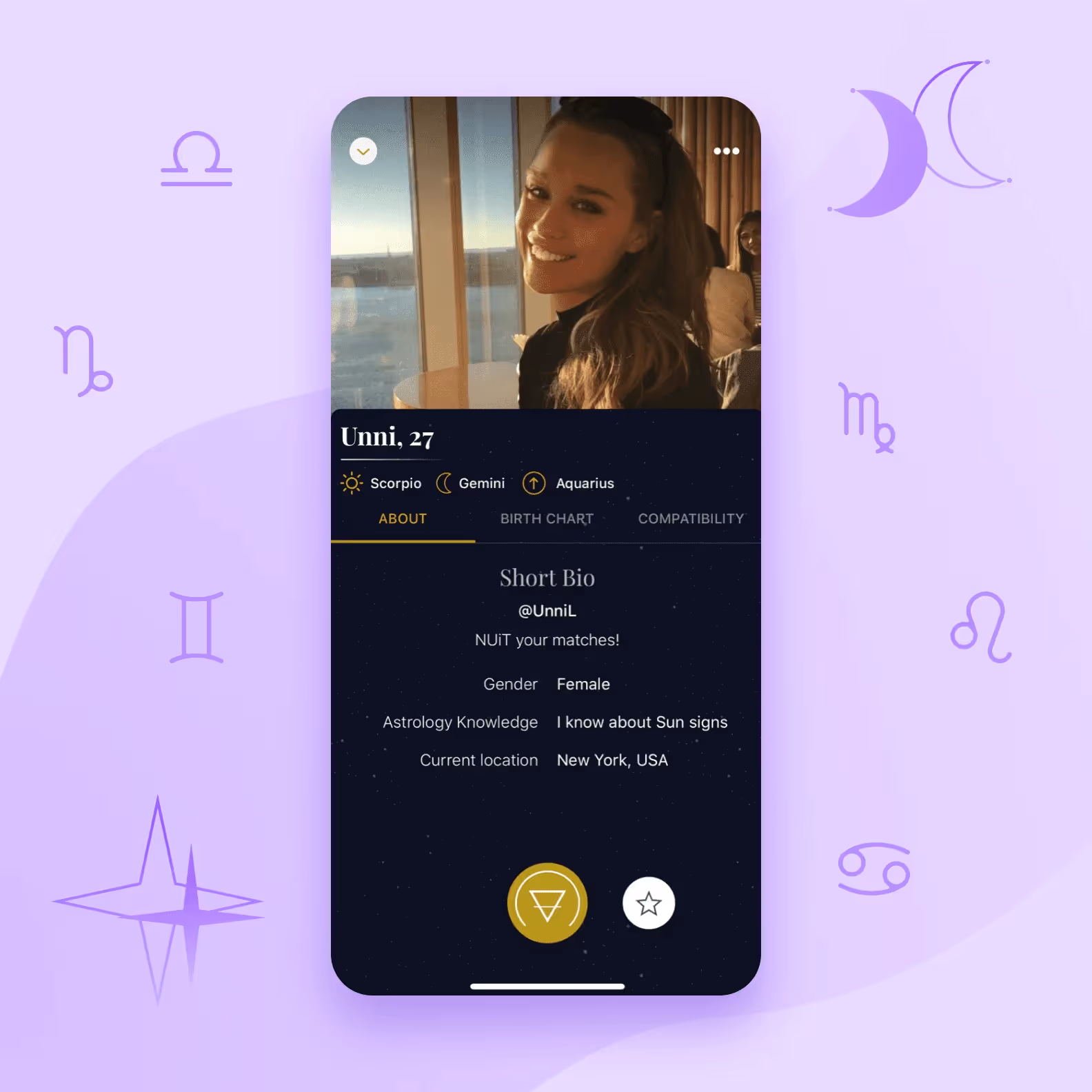 dating application based on astrology