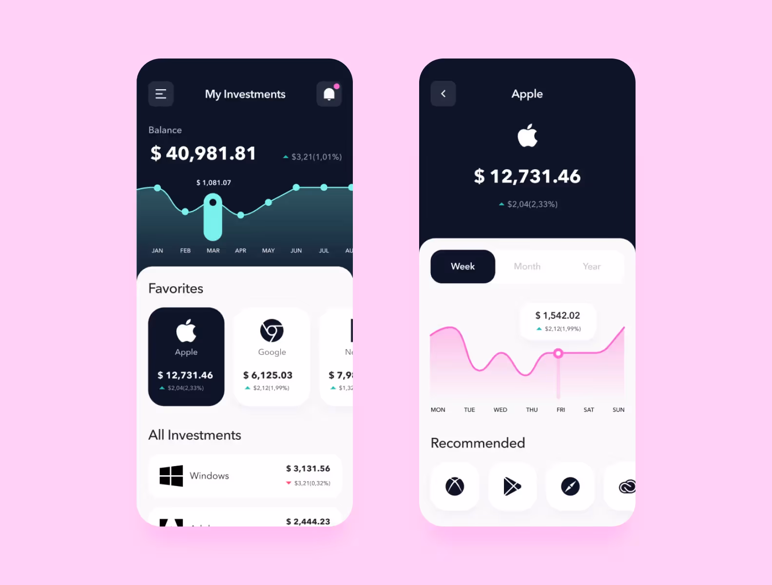 экран приложения