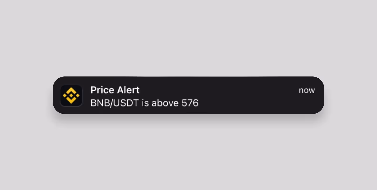 Binance Push-notification