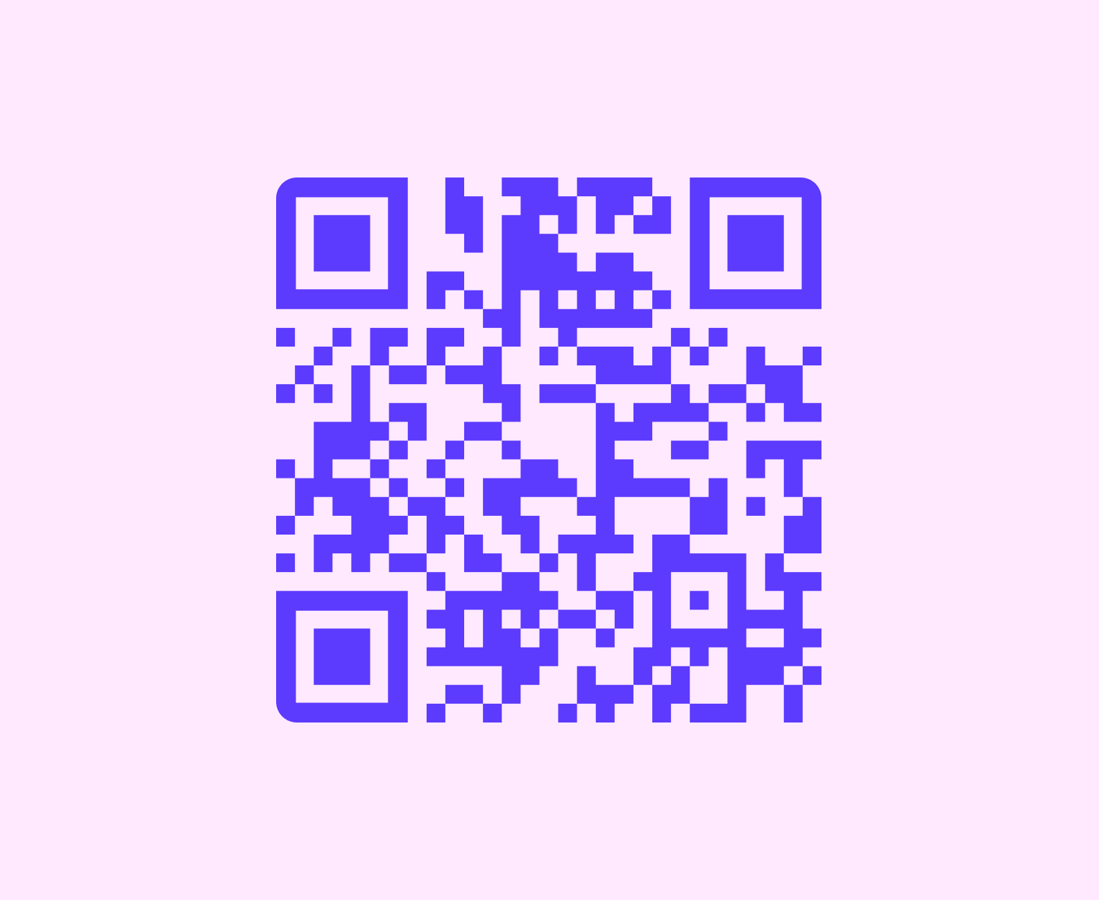 Стандартный QR-код. В этом коде, кстати, зашита ссылка и по ней можно пройти