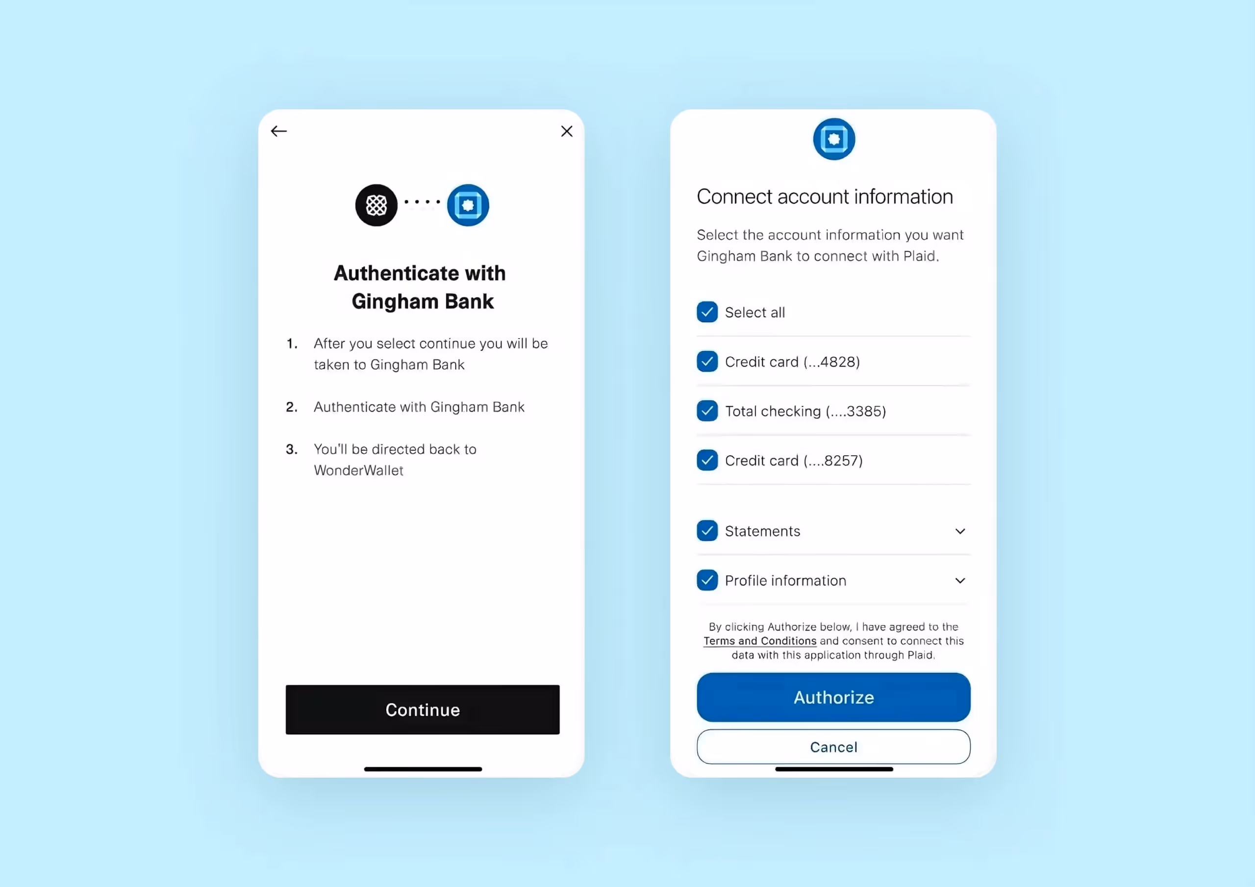 приложение для открытого банкинга Plaid