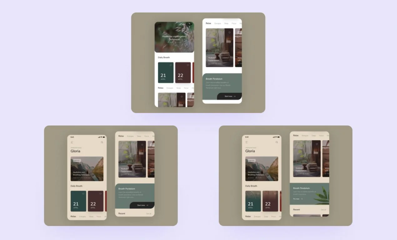 Steps of the design: old presentation