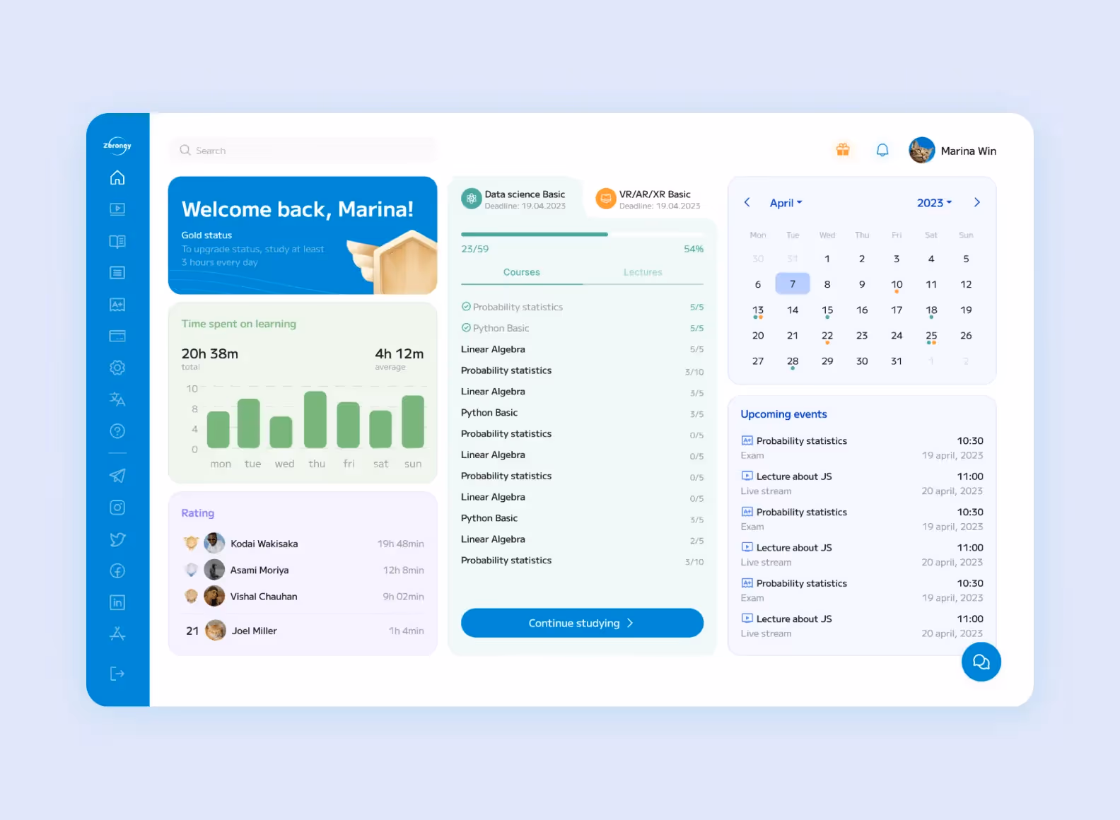 экраны приложения Zeroney; дизайн разработали Purrweb