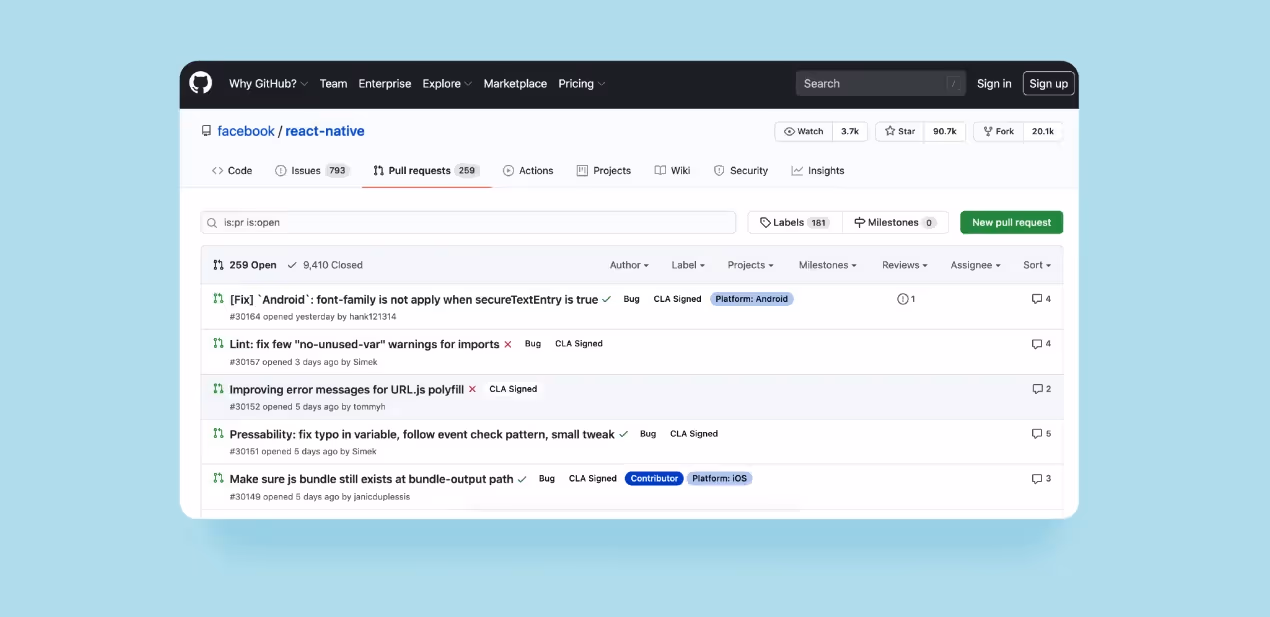 React Native problems