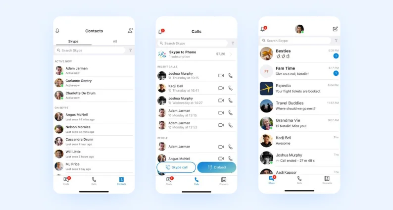 best react native apps — skype