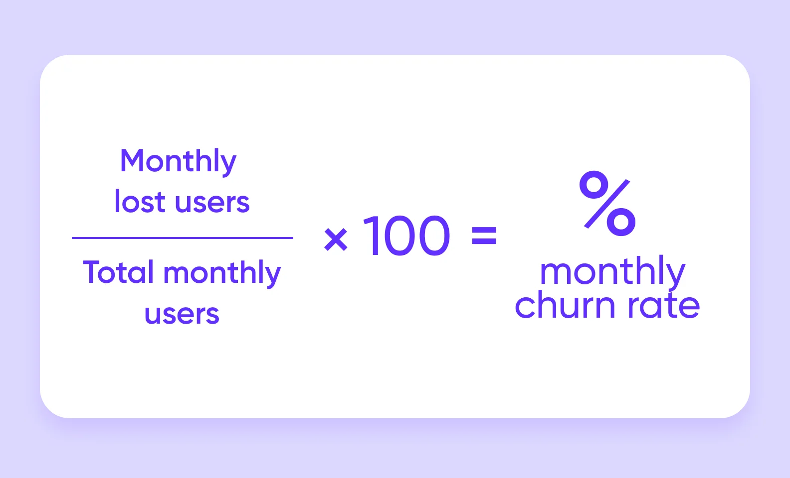 a churn rate formula