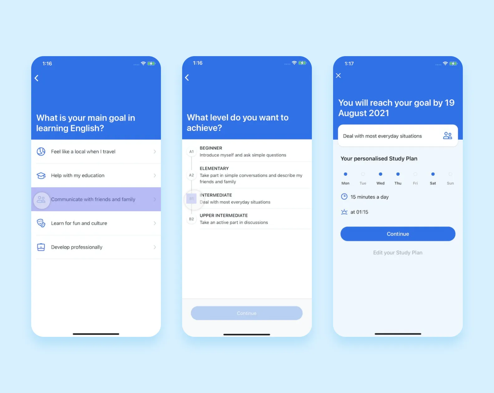 Adjusting the learning process