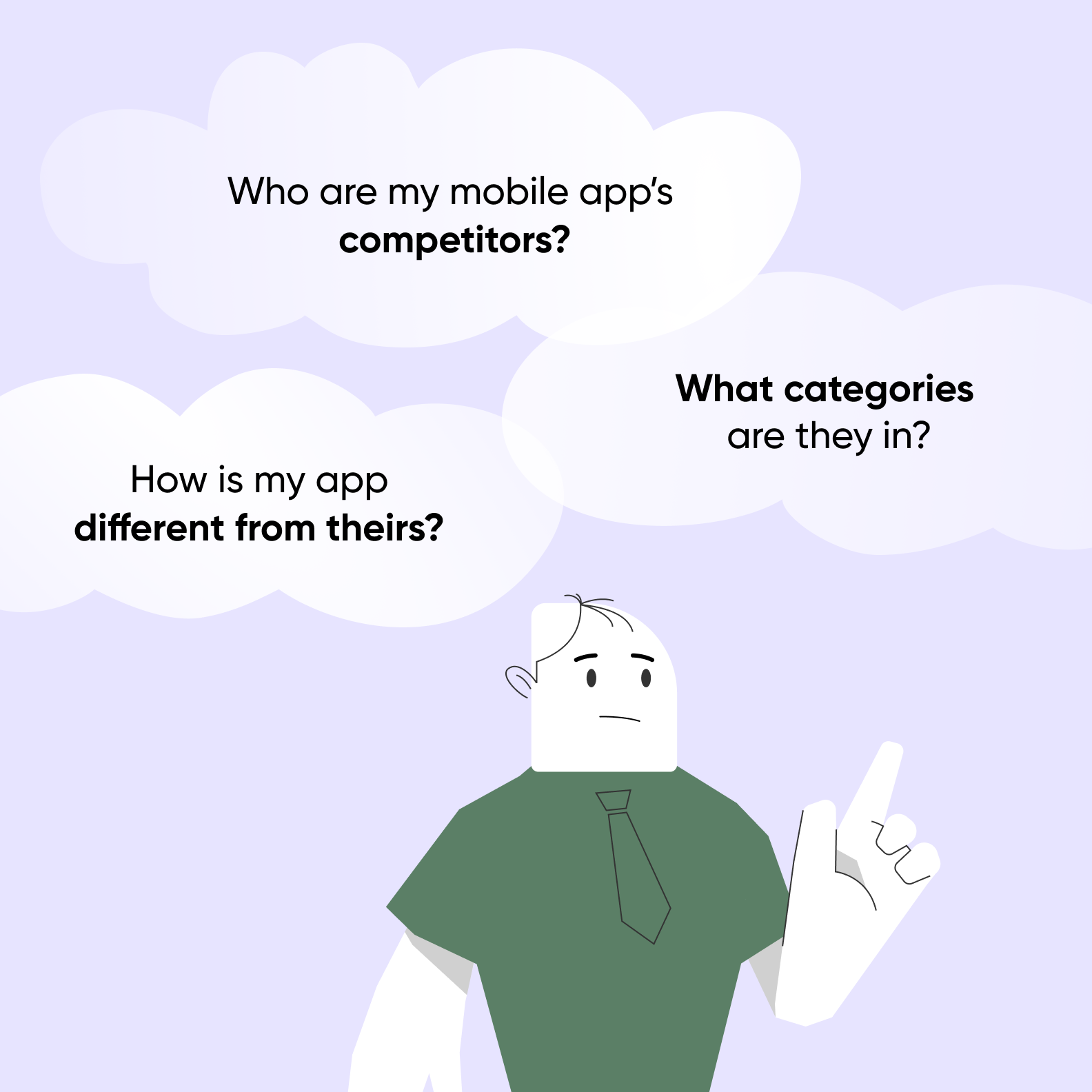 The illustration of the process of defining the niche and target audience of your app