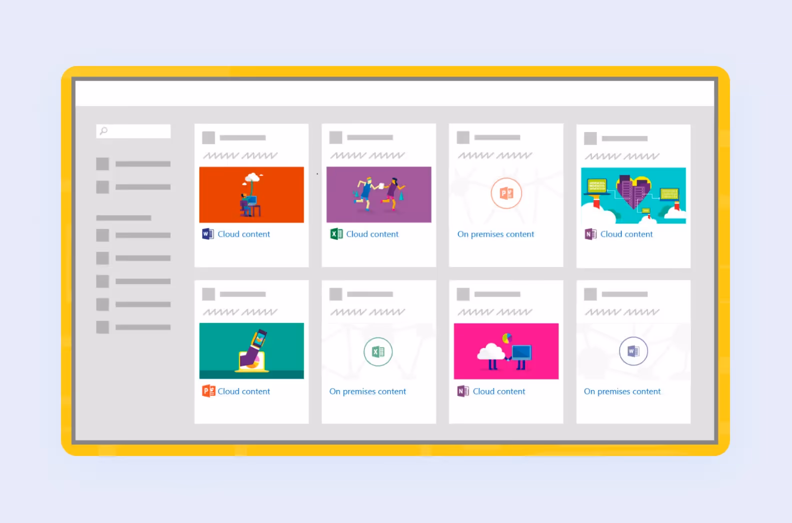 Files and folders in enterprise cloud storage