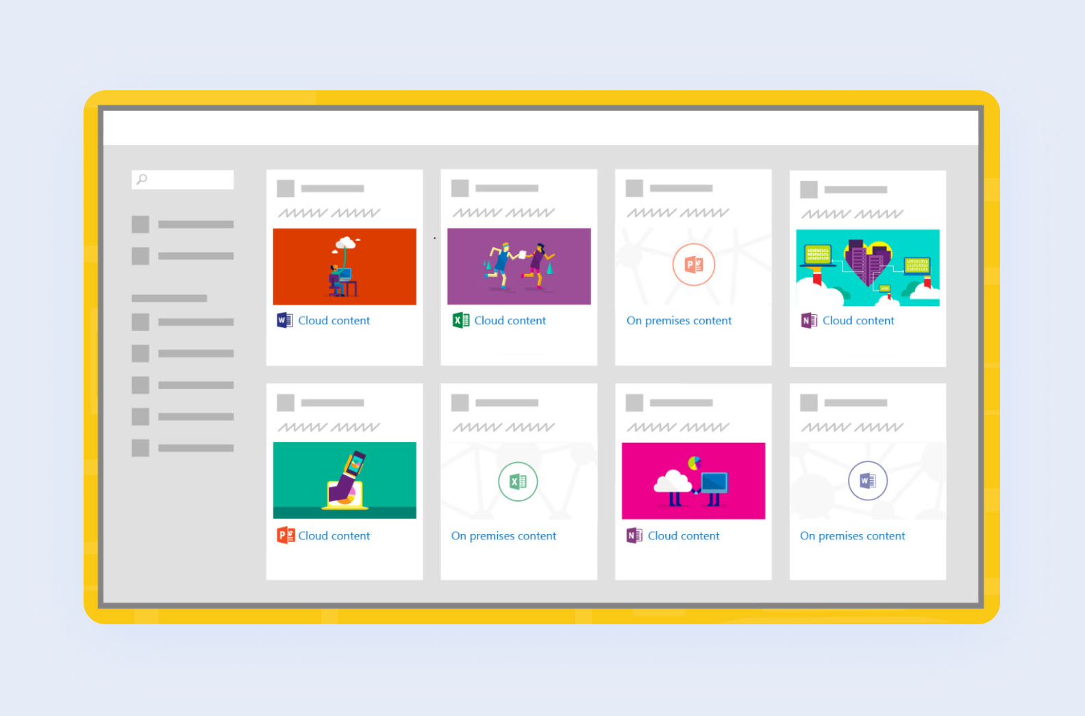 Files and folders in enterprise cloud storage