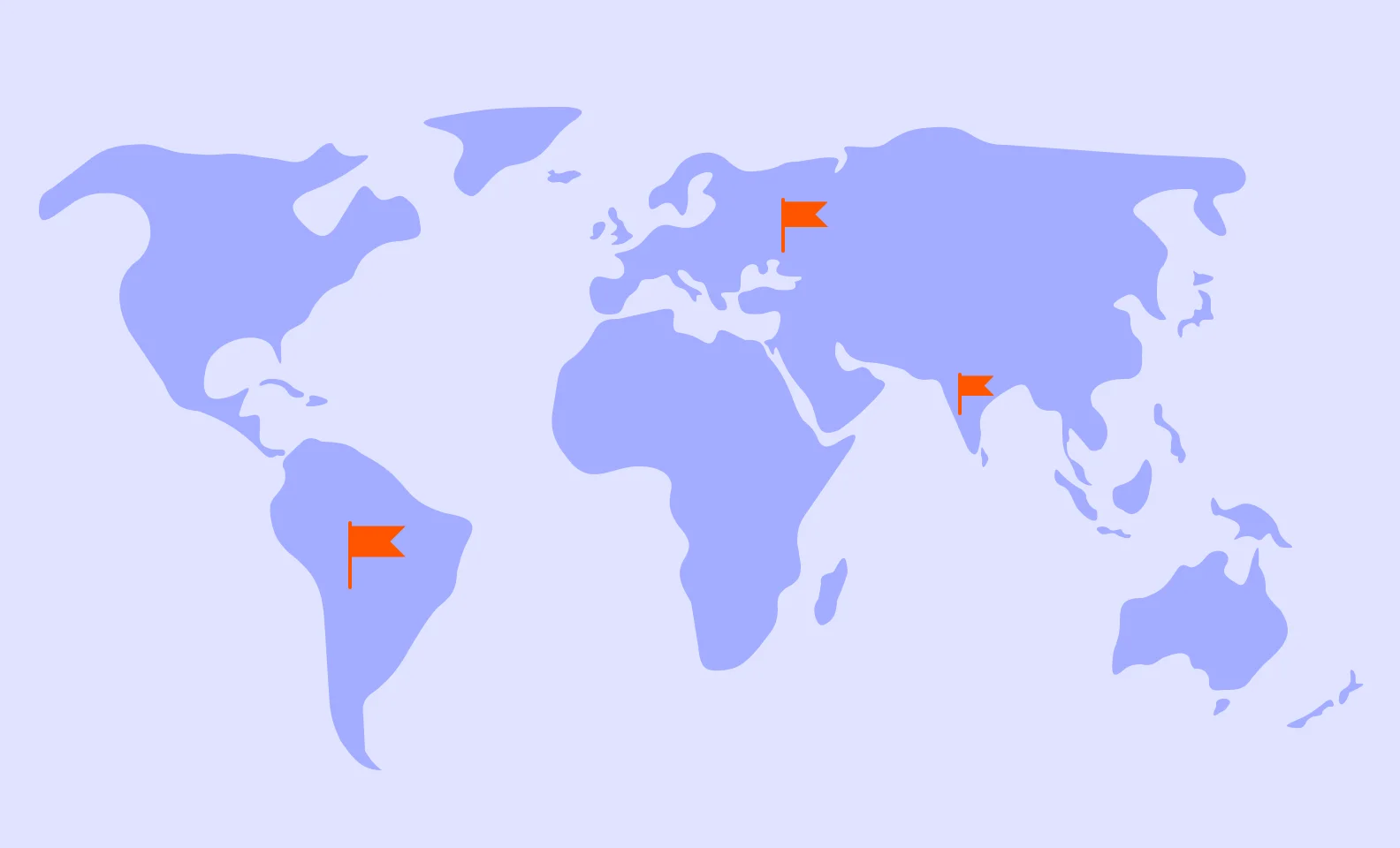Businesses prefer to outsource web design work to Eastern Europe, South Asia. and Latin America