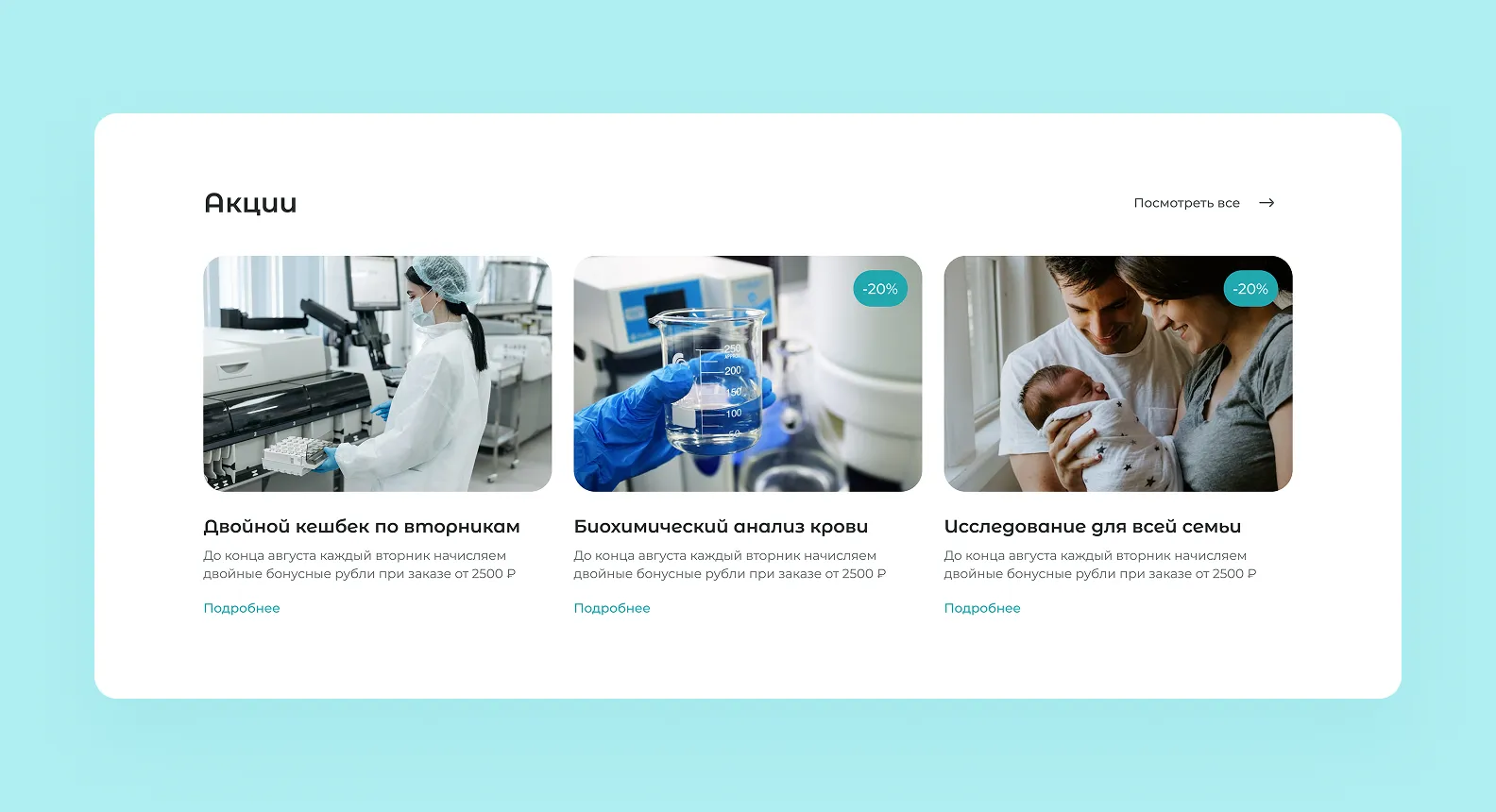 Карточки с акциями