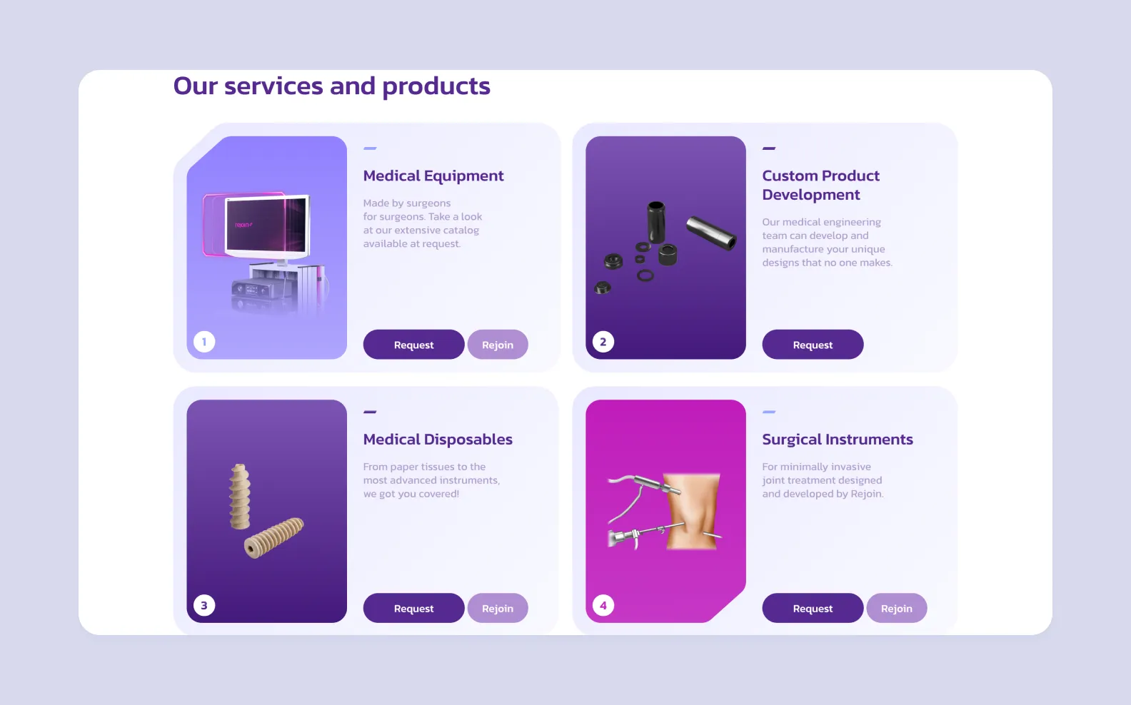 Блоковая структура лендинга