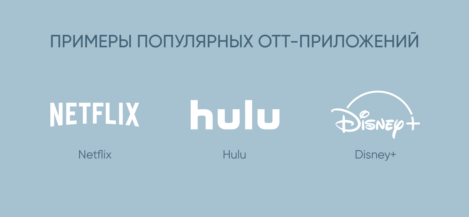 Примеры популярных OTT-приложений