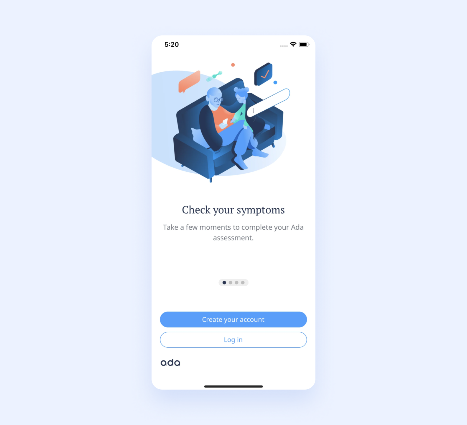 Health symptoms checker AI-powered mobile application